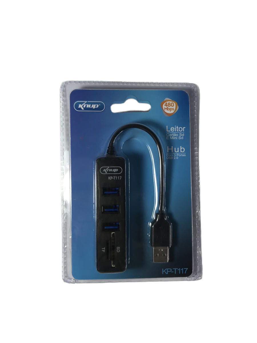 Hub USB 2.0 com 3 portas
